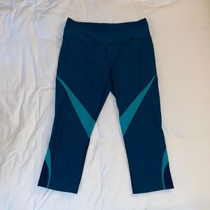Blue Nike Dri-Fit 3/4 Leggings